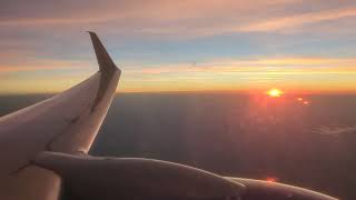 Southwest airlines flight 3787 737-800 Sunset video. #n8647a