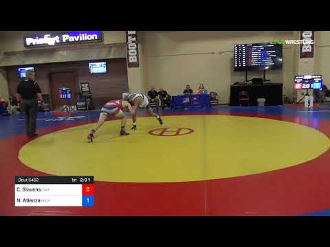 2018 Marine Corps US Open/UWW Junior Freestyle 74 Con 32 #2 - Cullen Slavens (CWA) Vs. Nathan Atie