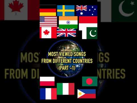 MOST VIEWED SONGS FROM DIFFERENT COUNTRIES #shorts