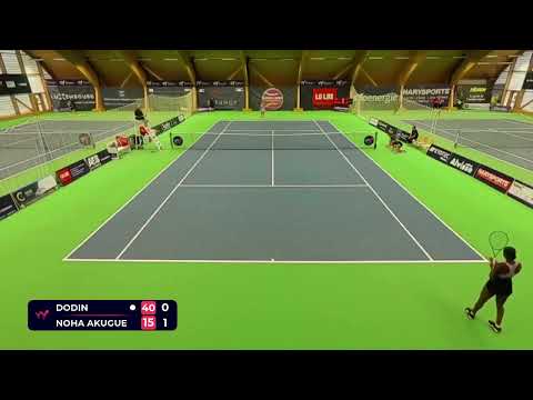 Oceane Dodin [WC] (FRA) vs Noma Noha Akugue (GER) // 4-6 1-6 // W75 Petange // 1st Round