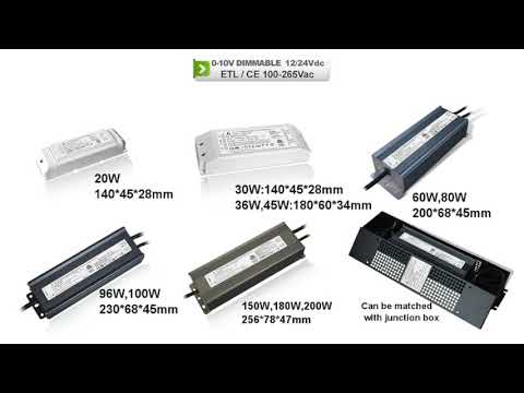 0-10V Dimmable Driver 180W (Standard Size)