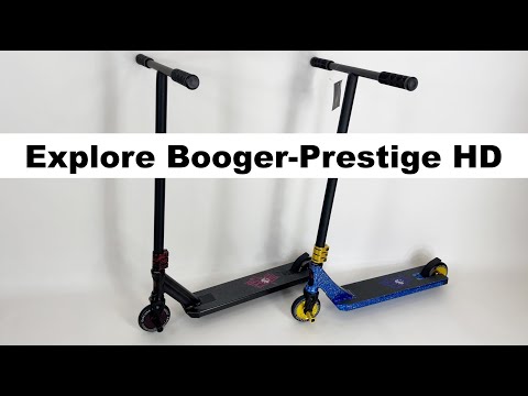Трюковый самокат Explore Booger Prestige HD синий + пеги - фото 1 - id-p1447730638