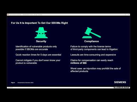 OpenChain SBOM Study Group - Monthly Meeting - 2025-11-26