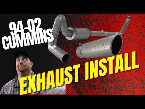 HOW TO install 94-02 dodge Cummins exhaust
