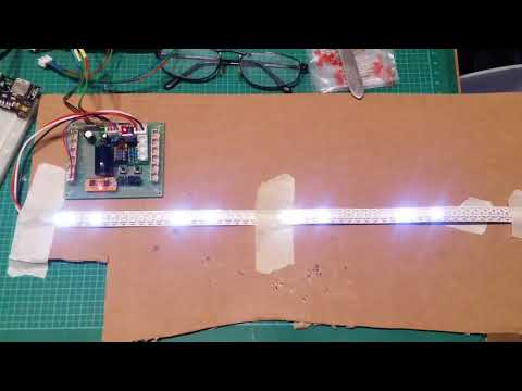 deAgo Support board with 52 neo pixel led strip