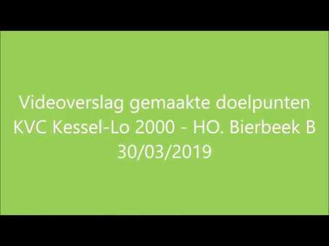 Videoverslag gemaakte doelpunten KVC Kessel-Lo 2000 - HO. Bierbeek B