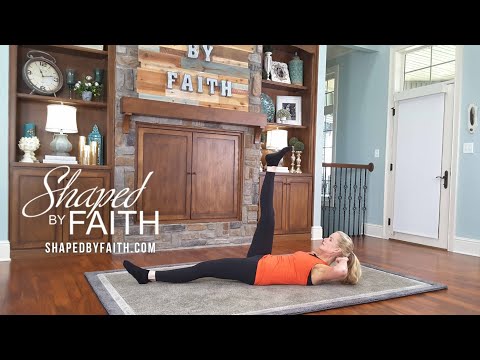 Full Body Stretching & Strength Pilates Core At Home Christian Workout Exercise Class for Women