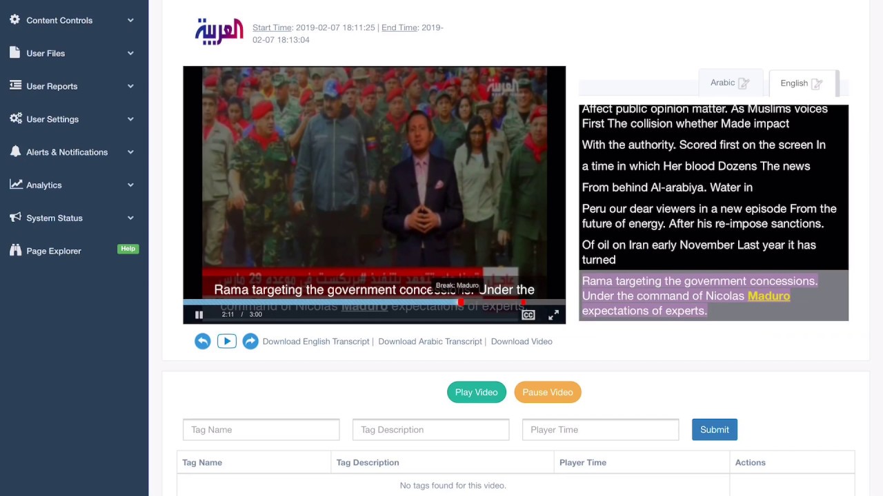 OmniMonitor A.I. Powered Automated Speech Recognition, Machine Translation, Text Analysis Media...