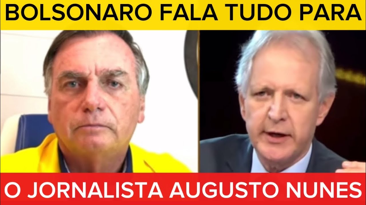 SENSACIONAL: AUGUSTO NUNES entrevista JAIR BOLSONARO