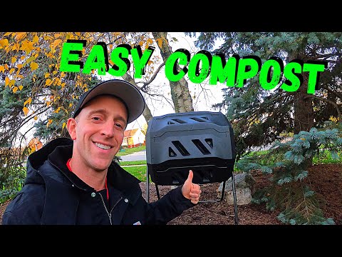 MAKE YOUR OWN COMPOST WITH A TUMBLING COMPOSTER - Save Money