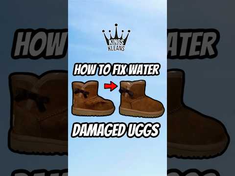 HOW TO FIX WATER DAMAGED UGG BOOTS 😱🔥 SUBSCRIBE FOR...