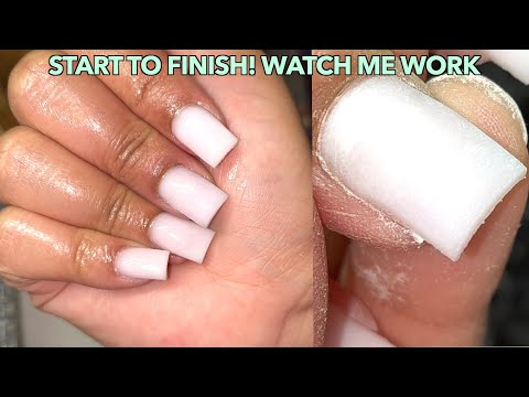 White Acrylic Nails