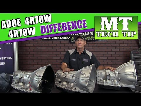 Ford AOD, 4R70W, and 4R75W Differences