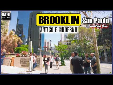 [4K] O bairro Brooklin em São Paulo é antigo ou moderno? #saopaulosp  #saopauloape #saopaulocity