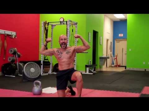 Nate Performing 32kg (70lbs) Turkish Get-ups. Strength is Your Foundation Yo!