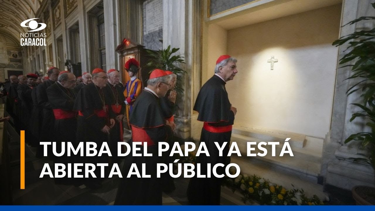 Así es la tumba en la que están los restos del papa Francisco en la Basílica de Santa María la Mayor