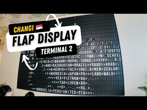 Changi Airport Terminal 2 Iconic Flap Display Fixed! Must-See Photo Spot #flapfix #changiairport