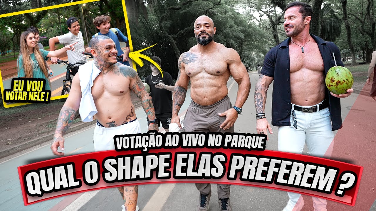 TOGURO BALESTRIN OU CARIANI QUAL SHAPE ELAS PREFEREM - VOTAÇÃO AO VIVO NO PARQUE !