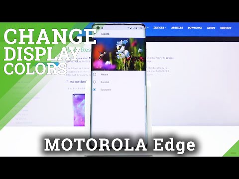 How to Customize Display Colors in Motorola Edge – Color Scheme