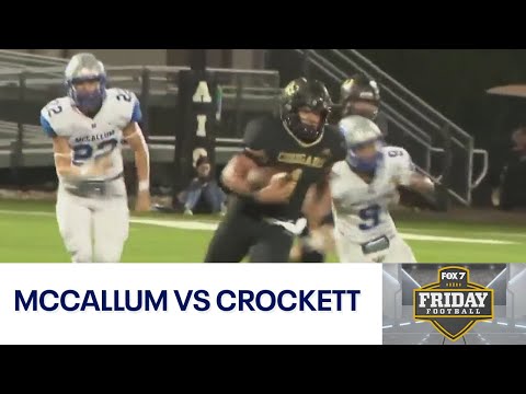 Texas HS FB Week 4: McCallum vs. Crockett | FOX 7 Austin