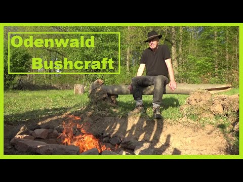 Feuerstelle im Bushcraft Camp