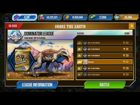 Jurassic World The Game | ep 193 | Acrocanthosaurus Tournament !