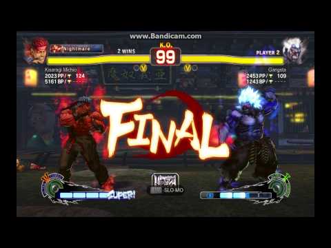 USF4 MATCH EVIL RYU (Kisaragi Michio) VS ONI (Gangsta)