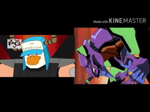Regular Show/Evangelion Parody Side by Side Comparison