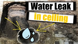 How to track water leak in ceiling?