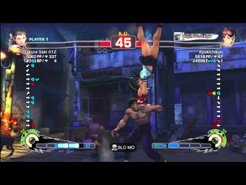 Sakura Saki 012 ( Sakura ) vs Ryukichikun ( Fei Long ) SSF4AE 2012