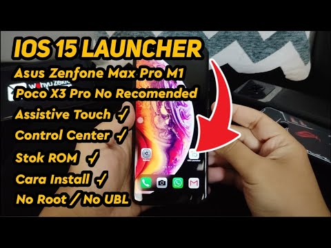 Coba IOS 15 Di Asus Zenfone Max Pro M1 Ternyata Bagus dan Stabil | Review IOS 15 Launcher