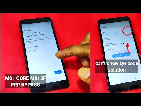 Samsung M01 Core (M013) FRP Bypass Final Update Without PC 2021 | can't show QR code solution