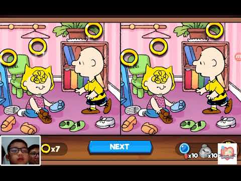 Snoopy Spot the Difference Gameplay Facecam | Levels 301 to 305 | GiftOurPrecious.com