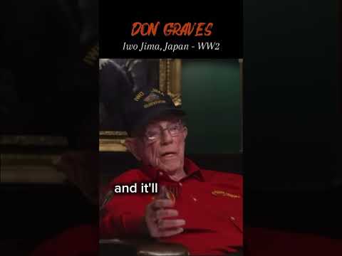 Don Graves recounts combat in Iwo Jima, Japan. #ww2 #militaryhistory #worldwar2