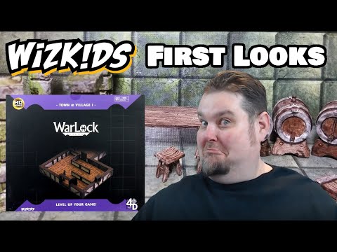 WizKids 4D Warlock Tiles First Looks --- Town & Village 1