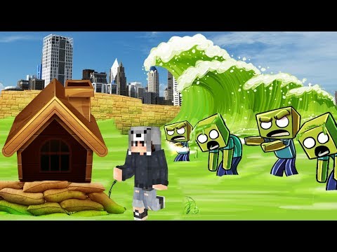 ZOMBİ'li TUSUNAMİ VS EV #13 - Minecraft