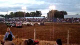 preview picture of video '2009 Apple Butter Festival Demolition Derby 4th Heat Race.'