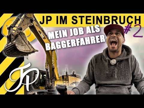 JP Performance - als Baggerfahrer im Steinbruch