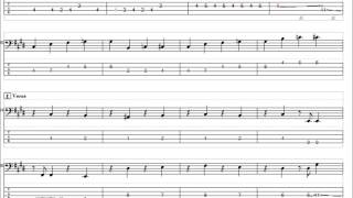 SCANDAL　マボロシナイト　ベースTAB譜(アレンジ気味)