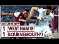 West Ham 1-1 Bournemouth highlights discussed | BORING Hammers draw thanks to Ward-Prowse goal
