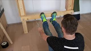 Fitnessgerät Teil 2 selber bauen! Wirbelsäule aushängen und Rudergerät!
