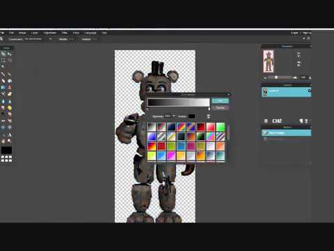 Фнаф компьютерная графика (стараемся сделать fun time freddy)