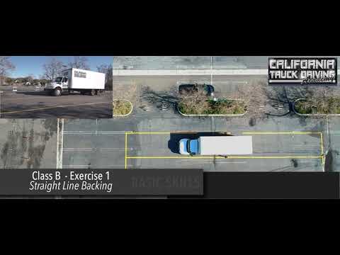 California Truck Driving Academy -Class B - Straight Line Backing