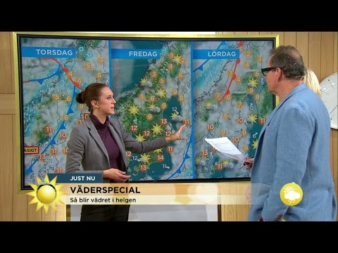 Helgvädret "Höga temperaturer, speciellt på fredag" - Nyhetsmorgon (TV4)