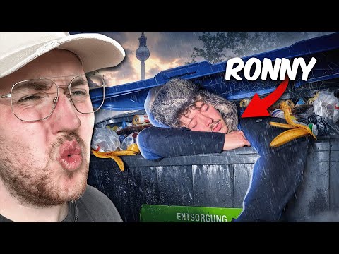 HE SLEEPS IN THE TRASH! 😱 6 Days HOMELESS in Berlin Part 2 (Ronny Berger) | Zarbex Reaction
