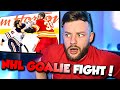 Mike Smith vs Cam Talbot Goalie Fight!  ||  The Soccer Fan Reacts!