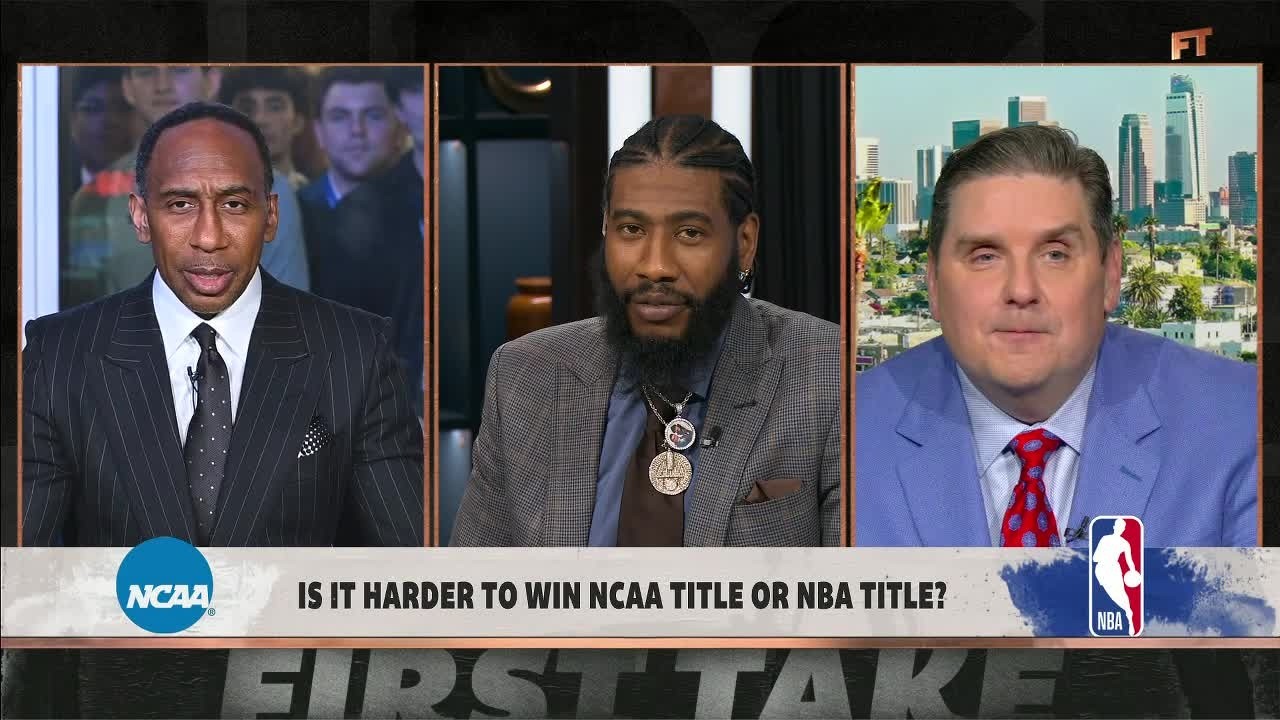 NCAA Title or NBA Title: Which is harder to win? 🏆 | First Take
