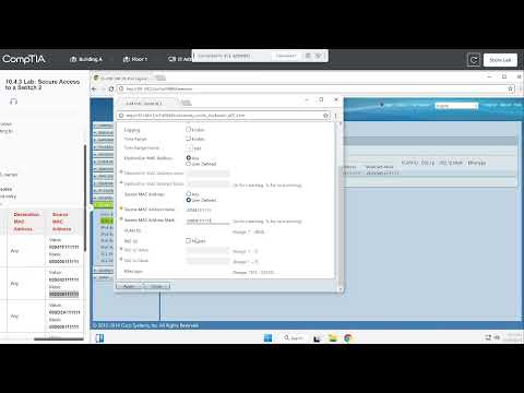 10 4 3 Lab Secure Access to a Switch 2