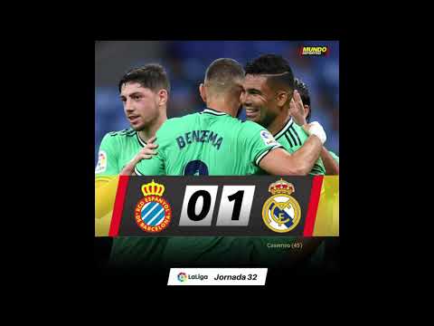 Así Fue La Asistencia De Taco De Benzema En El Gol De Casemiro Real Madrid Vs Espanyol 1-0