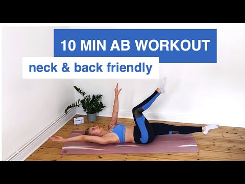 10 MIN NECK FRIENDLY AB WORKOUT | no more neck and lower back pain